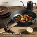 CAROTE 24Pcs Nonstick Kitchen Titanium Cookware Sets, Non stick Pots and Pans set, Induction Cookware Set Black