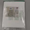 Martha Stewart Honeycomb Modern Farmhouse Tablecloth, White, 70" Round