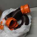 Camco RhinoFLEX 20-Ft RV Sewer Hose Kit - Features Clear Elbow Fitting w/Removable 4-in-1 Adapter - Connects to 3 Slip or 3/3.5/4 NPT Threaded Sewer Connection (39742)