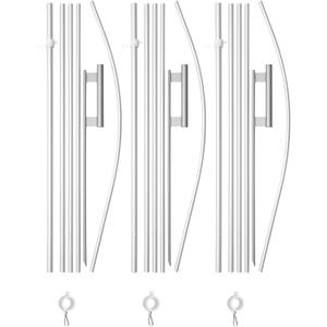 15FT Feather Flag Pole Kit, 3 Pack Aluminum with Ground Stakes
