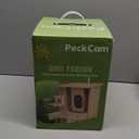 PeckCam Bird Feeder with Camera - 4MP 2K Live AI Bird Species Identification Instant Arrival Alerts - Smart Cameras Birds Feeders Solar Powered Birdwatching Gift for Birdlover Mom Dad, 2.4GHz WiFi (Burlywood)