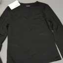 REORIA Double Lined Sexy Quarter Zip Long Sleeve Cute Croped Tops for Teen Girl Clothes Black Small