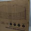 BlueWood Wooden Baby Playpen, Foldable Play Yard with Door, 82.5x55 Inch, 10 Panels, Natural Wood
