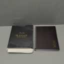 Decorably 5-Pack 140 Pages Gold Foiled Spiral Note Books College Ruled   A5 (6.3'' x 8.5'')