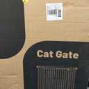 Gardner Pet 51"-87" Extra Tall Cat Gate for Doorway, Wide Adjustable 27.56"-37" Baby Gate Included 4 Extension Kits, Pressure Mounted Safety Full Door Gate for Stairs, Studio, Kitchen (White)