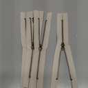 Leekayer 3# 6 Inch Invisible Zipper for DIY Tailor Sewing Craft 15cm Beige Nylon Coil Zippers Closed End Bulk 10 PCS/Pack (Beige,6")