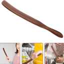 Cabilock Wooden Spatula 3pcs Slotted Mixing Salad Portable Non for Spurtles Non- Stick Spatula Utensil Wood Natural Turner Cookware - Serving Teak Kitchen Spurtle Wooden with Long and