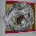 Hairui Lighted Artificial Eucalyptus Garland 6FT 96 LED Battery Operated Faux Vine Lights with Timer for Spring Wedding Backdrop Wall Decoration