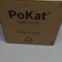 PoKat 23'' Bedside Table Lamp for Bedroom Nightstands, Birthday Gifts for Women Mom, House Warming Gifts New Home Decor, Ceramic Lamp for Living Room, White Modern Bedroom Lamp