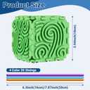 Sensory Activity Board, Six-Sided Silicone Sensory Fidget Toy with 20 Strings for Autism, Stress Relief, Calming, Focus & ADHD,Great for 3+ Year Old, Stuffers Gifts for Teen Girl