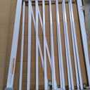 41'' Extra Tall Pet Gate for Large Dogs 54.7-63.0'' Wide Indoor No Jumping Over, Heavy Duty Puppy Baby Gate for Doorways, Pressure Mounted Metal Gate for Child Toddler (White)