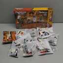 Christmas Train Building Toys Set with LED Light - Lego-Compatible 868pcs Model with Moving Coupling Rods & Working Wheels, Gingerbread House, Snowman Tree Carriages, Holiday Decor Xmas Ideas for Kids