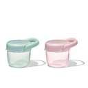 OXO Tot Snack Cup with Lid  2 Pack, Opal and Blossom