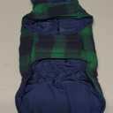 Kuoser Reversible Dog Jacket, Warm Winter Coat, Windproof Dog Clothes, Puppy Cold Weather Coat, Green S (Small (Chest Girth: 13.8-17.3''))