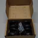 2 Inch Furniture Stem Casters Set of 4, Threaded Stem Diameter 5/16" Plastic Caster Wheels, Black Swivel Small Castors with T-Nuts, for Table, Cabinet, Storage Rack