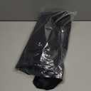 Smiry Rectangle Picnic Table Cloth, Waterproof Elastic Fitted Tablecloths for 8 Foot Tables, Washable Polyester Table Cover for Camping, Indoor and Outdoor (Black, 30"x96")