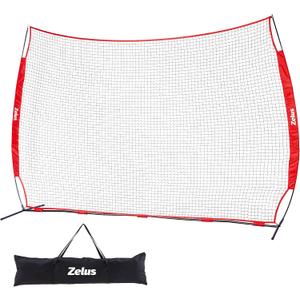 12x9ft / 16x10ft Barricade Backstop Net, Ball Sports Barrier, Practice Net for Baseball, Softball, Lacrosse, Soccer, Basketball and More
