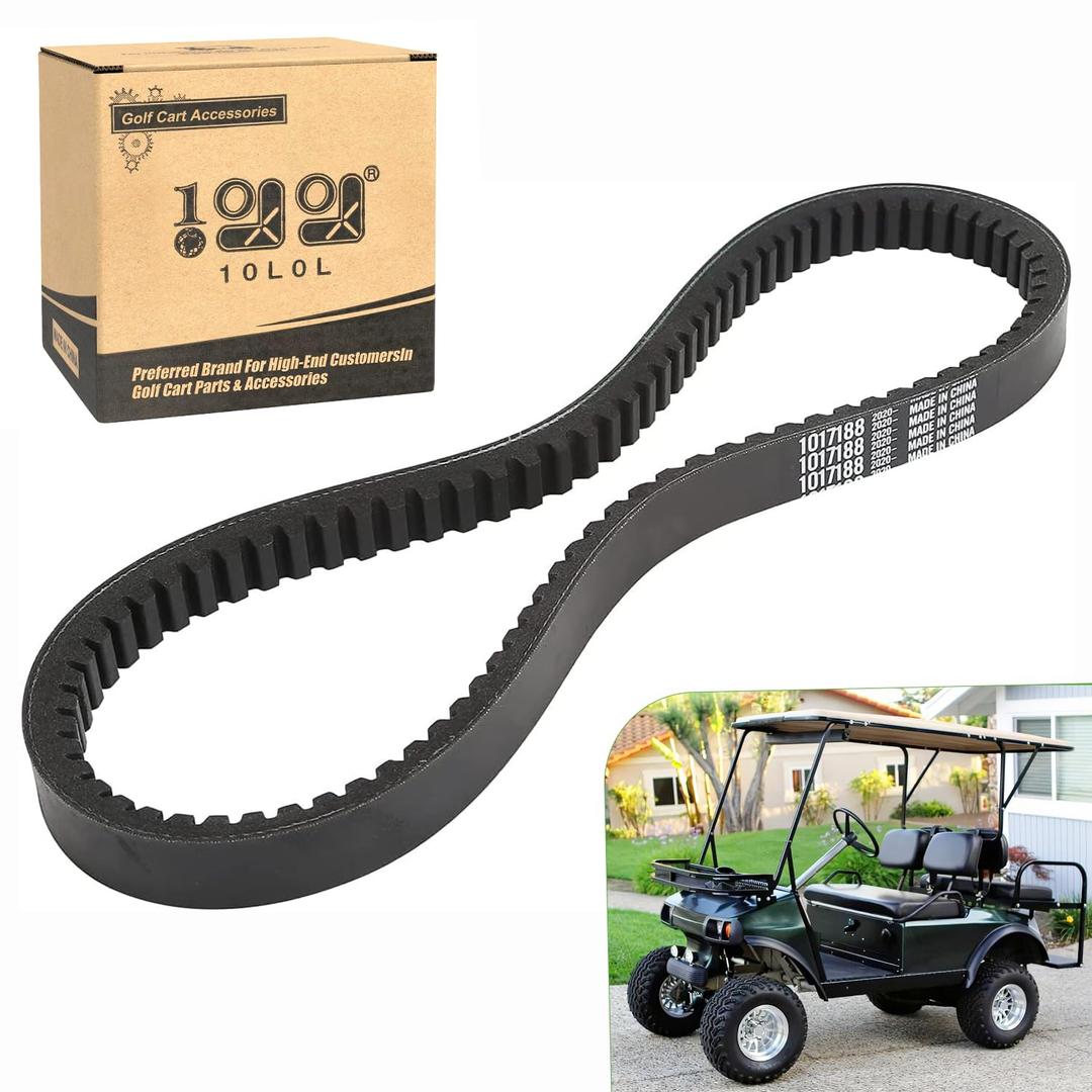 10L0L Drive Belt for Club Car DS 1988-1991 Gas Golf Cart, Heavy Duty Clutch Drive Belt Replacement for Club Car 1014081 1017188, Fits DS Drive System