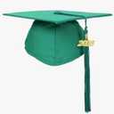 Unisex Adult Matte Graduation Cap with Tassel Year Charm 2025 Pack of 2