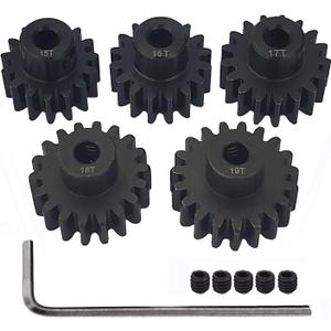 Metal Steel 32P Pinion Gear 3.175mm Shaft 15T 16T 17T 18T 19T with Hex Key for RC Brushless Brush Motor RC Car Upgrade Part B