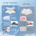 Cervical Neck Pillow for Pain Relief - Cooling Memory Foam Pillows for Sleeping, Ergonomic Side Sleeper Pillow for Neck Support, Contour Pillow Orthopedic Bed Pillow for Back Stomach Sleepers (Charcoal Grey)