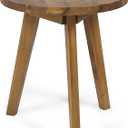 Christopher Knight Home Gino Outdoor Acacia Wood Side Table, Natural Finish