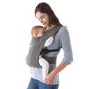 Ergobaby Embrace Baby Carrier Newborn to Toddler - Breathable Baby Carriers for Summer - Cozy Essentials (7-25 Pounds), Ponte Knit, Heather Grey