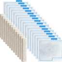 16 Pack Medium Fish Filter Cartridges Replacement Compatible with Aqueon QuietFlow LED PRO Power Size 10/E Internal Power 20 Filter/Zilla Size 20(Extra 12pcs Pads)