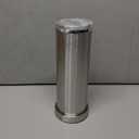 Brushed Nickel Toilet Brush and Holder Set, 304 Stainless Steel Toilet Brush for Bathroom, Heavy Duty Toilet Bowl Brush with Holder, Removable Inner Bowl and Splash Protection, Long Handle