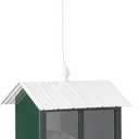 More Birds Squirrel-X Feeder with Perch for Sunflower/Mixed Seed 4 Feeding Ports, 6 lb Capacity, Green