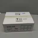 EONJOE 6-Pack 16oz Glass Jars with Lids for Food Storage Meal Prep Airtight