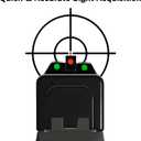 No-Tritium Fiber Optic Sights for Glock 17, 17L, 19, 22, 23, 24, 26, 27, 33, 34, 35, 38, 39 - Red/Green Dot Fiber Optic Sights for Glock