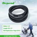 Dopend 954-04201A Drive Belt 3/8’’ x 36’’ for MTD, Cub Cadet, Troy Bilt Snowblower Parts, Replaces 754-04201, 754-04201A, 954-04201 Snow Blower Drive Belt 954-04201A