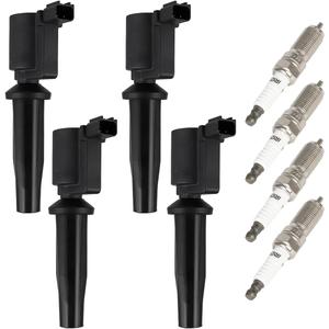 ECCPP 4 ignition coils with 4 iridium Spark Plugs,UF621 Compatible with Ford Fusion 2010-2020 Escape 2009-2019 Ranger 2013-2020 Lincoln MKZ 2011 2012 2013 2014 2015 2016 2017 2018 2019 2020 2.0L 2.5L