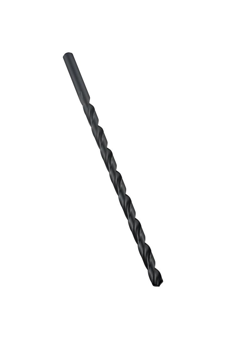 Dormer A1251/2X250 Extra Length Drill, Steam Oxide Coating, High Speed Steel, 0.5" Head Diameter, 200 mm Flute Length