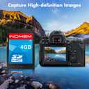 INDMEM SD Card 4GB 5 Pack SDHC Class 4 Flash Memory Card 4 GB Digital Camera Cards