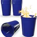PartyPrints 10 Pack 16 oz Royal Blue Reusable Blank Plastic Cups, Stadium Cups Bulk  BPA Free Top Rack Dishwasher Safe, Party Colored Cups Perfect for Weddng, Birthday Graduation, Clubs