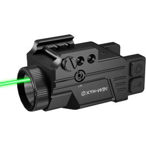 Aluminum 600 Lumens Light Green/Blue/Red Laser Combo for Taurus G2c G3C with Strobe Function, Pistol Laser Sight and Weapon Light Fits for Picatinny Rail & Full Compact Rail, TypeC Rechargeable, IPX6