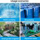 DC 12V 80W Water Pump Submersible Electric Diesel Pump,8A Water Oil Diesel Fuel Transfer Fluid Pump