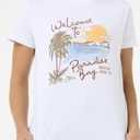 Rip Curl Women's High Tide Scenic Short Sleeve T-Shirt, Hawaii White XL