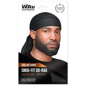 WavEnforcer 106 Snug Fit Do-Rag, Black
