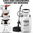 Pump Garden Sprayer for Rock Glue & Mulch Glue, 4L Heavy-Duty Sprayer with 4 Nozzles, Anti-Clog Design for Pea Gravel, Mulch, Landscape Adhesive Application