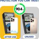 Mobile Phone Protection Sticker,Protecting Your Phone,Neutralize Harm,an Essential for Family Health,Compatible with 15 (White)