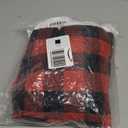 CCINEE 6pcs Christmas Chair Back Cover, Black and Red Grid Chair Slipcovers Hat Buffalo Plaid Christmas Back Covers Christmas Dining Chair Protector Elastic for Dining Room Xmas Party Table Decor