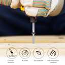 2 x QISHENG Black Head 100 PCS #4x1(1 inch) Stainless Steel Phillips Flat Head Wood Screws,Stainless Steel 18-8 A2(304) Screw