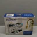 Dr. Brown's Baby Bottle Drying Tower, Stand-Up Countertop Drying Rack with Organized Storage for Baby Essentials, Space Saving Vertical Rack, Black/White