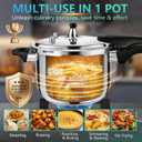 Premium 8.46 Quart Stainless Steel Pressure Cooker, Quality Crafted Kitchen Cookware, Professional Performance, Durable Design for Daily Family Cooking