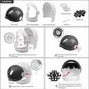 ReliBeauty Astronaut Costume Helmet for Kids with Flip-Up Movable Visor