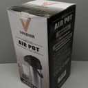 85 oz (2.5L) Airpot Coffee Carafe with Pump, Insulated Stainless Steel Coffee Dispenser, Coffee Carafes for Keeping Hot/Cold, Hot Beverage Dispenser for Party (84.5 Ounces, 1 Pack)