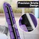 Replacement Floor Tool Compatible with ProTeam 101446 E-Z Glide Backpack Vacuums 10 QT & 6 QT, 14" Hard Floor Tool Compatible with Commercial Cleaners(Nylon Brush,Purple Gray)